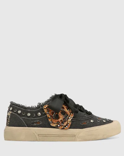 Naked Wolfe Mission Black Canvas In Gray