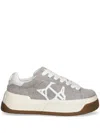 Naked Wolfe Sound Light Grey Cow Suede In 灰色