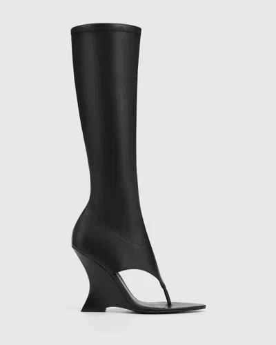 Naked Wolfe Rider Stretch Sandals In Black