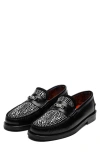 Naked Wolfe Roma Bit Loafer In Diamond-snuff Leather