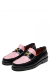 Naked Wolfe Roma Bit Loafer In Pink-snuff Leather