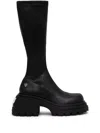 Naked Wolfe Scar Stretch Platform Boot In Schwarz