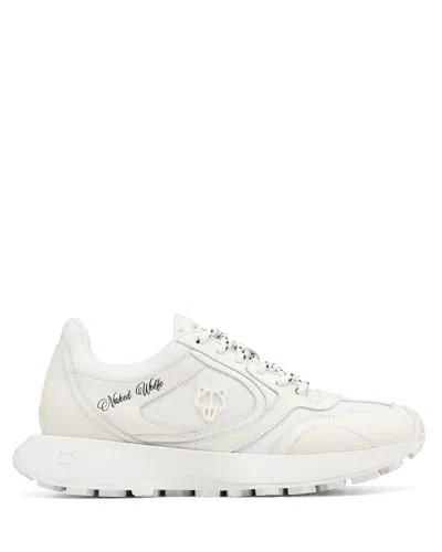 Naked Wolfe Season White Mesh And Leather Combo