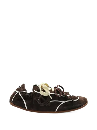 Naked Wolfe Soul Lace-up Sneakers In Brown