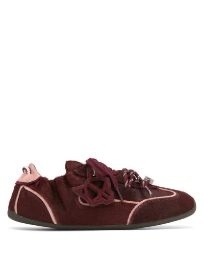 Naked Wolfe Soul Sneakers In Burgundy