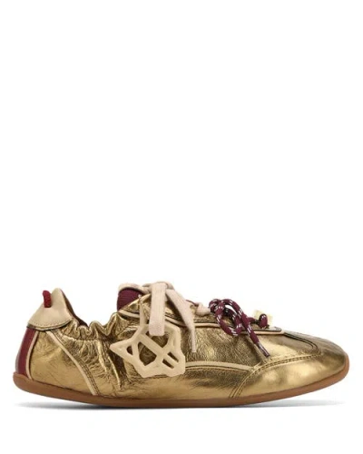 Naked Wolfe Soul Metallic Sneakers In Gold