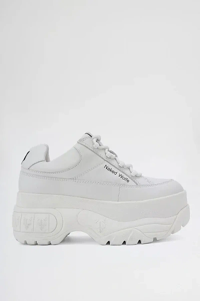 NAKED WOLFE SPORTY PLATFORM SNEAKER IN WHITE, WOMEN'S AT URBAN OUTFITTERS