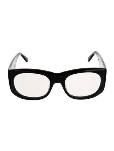 Pre-owned Naked Wolfe Square Eyeglasses In Black