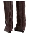 Naked Wolfe Stated Pointed-toe Burgundy Knee-high Boots In Red