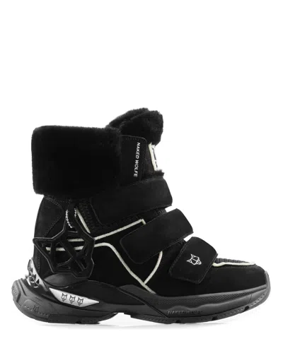 Naked Wolfe Summit Black Suede Mesh