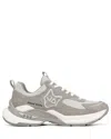 Naked Wolfe Womens Grey Super Grey Suede And Mesh Low-top Trainers