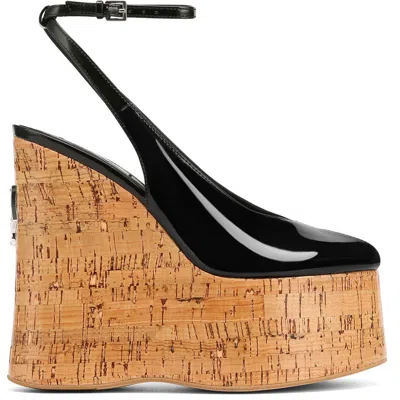 Naked Wolfe Tansy White Patent In Black