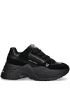 Naked Wolfe Temple Black Leather/suede In Black