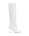 Naked Wolfe Texas Faeda Patent Croc Leather White