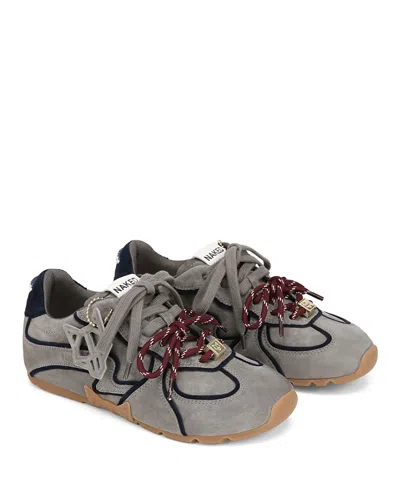 Naked Wolfe Adored Suede Sneaker In Gray