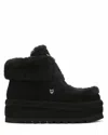 Naked Wolfe Women Bambi Black Suede/shearling In Black