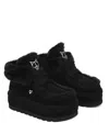 Naked Wolfe Bambi Genuine Shearling Platform Bootie In Black