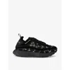 Naked Wolfe Petal Chunky-sole Woven Low-top Trainers In Black