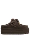 Naked Wolfe Women Blizzard Chocolate Suede/shearling