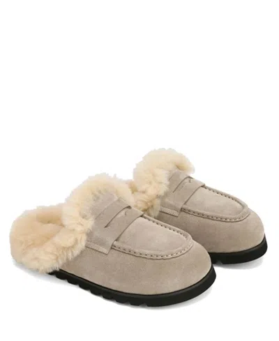 Naked Wolfe Corded Mule In Gray