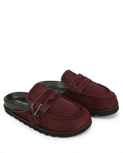 Naked Wolfe Women's Cordless Mule In Red