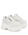 Naked Wolfe Sprinter Mega Platform Sneaker In White