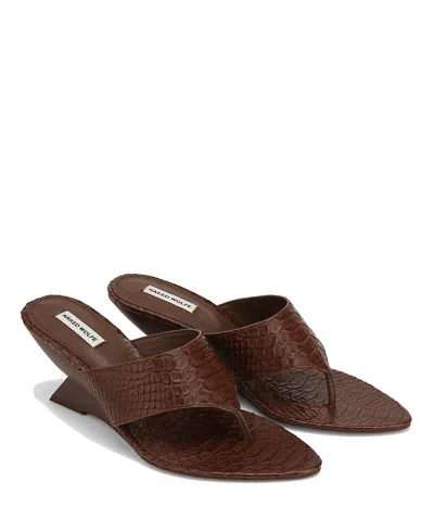 Naked Wolfe Stampede Heels In Brown
