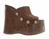 Naked Wolfe Women Tulip Brown Suede