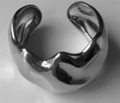 Naked Wolfe Women Xena Cuff Brass Sterling Silver Plated In Metallic