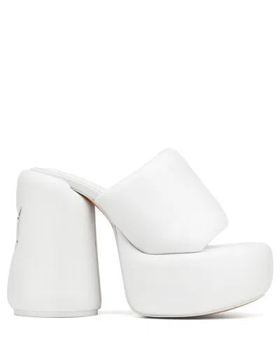 Naked Wolfe Wow Platform Sandal In White