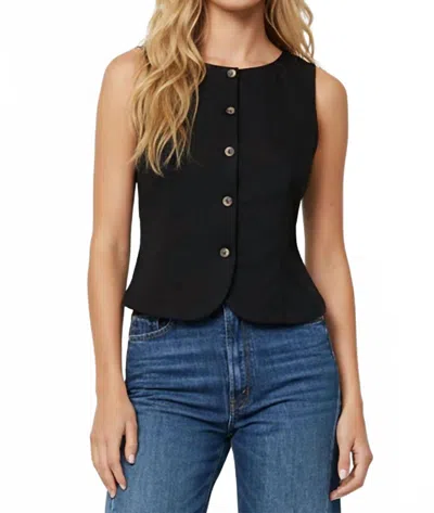 Naked Zebra After Hours Tailored Vest In Black