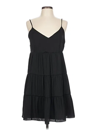 Pre-owned Naked Zebra Casual Dress In Black