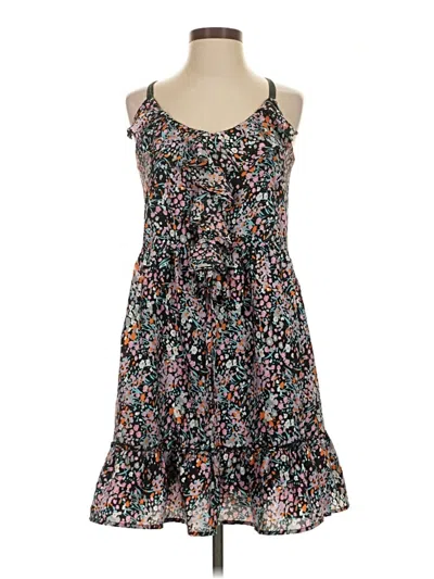 Pre-owned Naked Zebra Casual Dress In Black