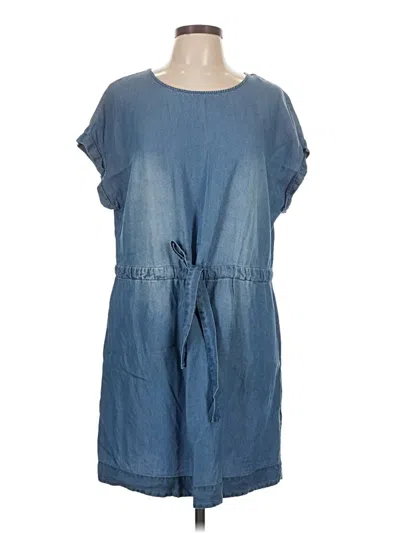 Pre-owned Naked Zebra Casual Dress In Blue