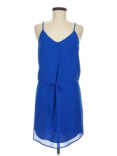 Pre-owned Naked Zebra Casual Dress In Blue