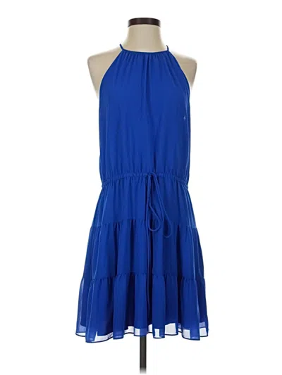 Pre-owned Naked Zebra Casual Dress In Blue