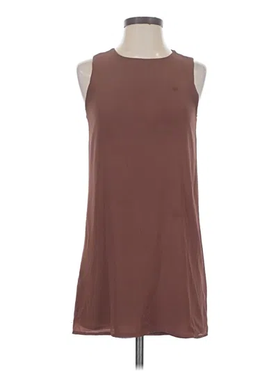 Pre-owned Naked Zebra Casual Dress In Brown