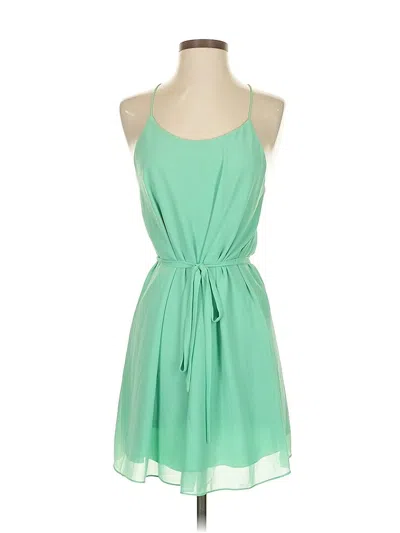 Pre-owned Naked Zebra Casual Dress In Green