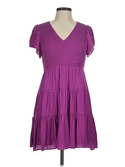 Pre-owned Naked Zebra Casual Dress In Purple