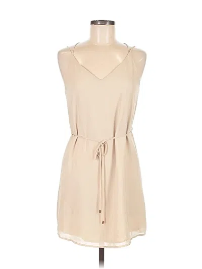 Pre-owned Naked Zebra Casual Dress In Tan