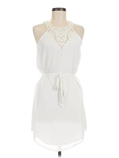 Pre-owned Naked Zebra Casual Dress In White
