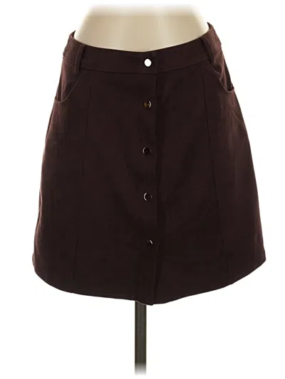 Pre-owned Naked Zebra Casual Skirt In Brown