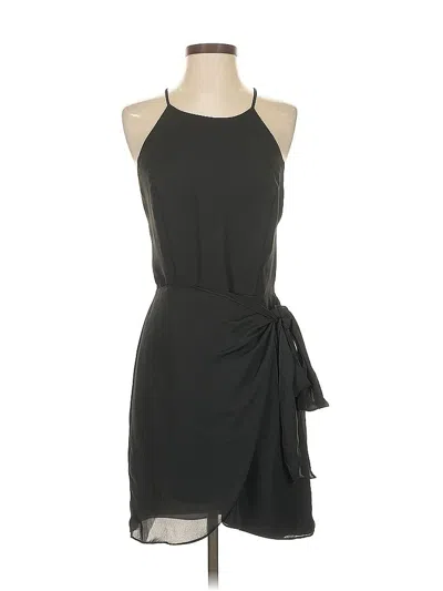 Pre-owned Naked Zebra Cocktail Dress In Black