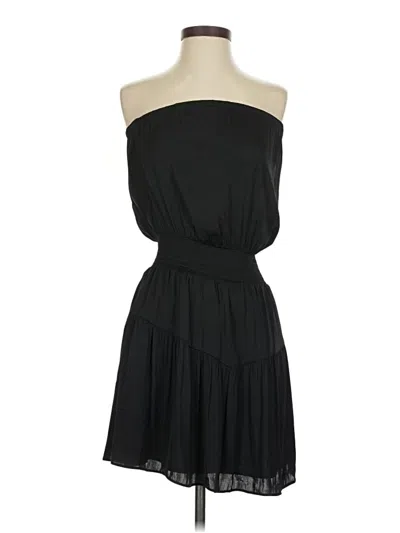 Pre-owned Naked Zebra Cocktail Dress In Black