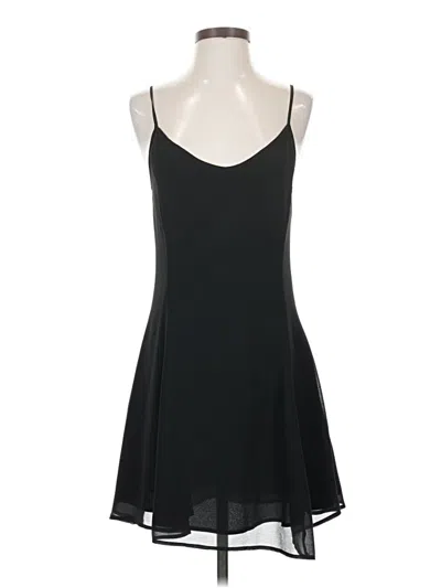 Pre-owned Naked Zebra Cocktail Dress In Black
