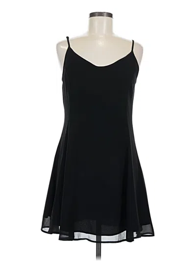 Pre-owned Naked Zebra Cocktail Dress In Black