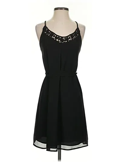 Pre-owned Naked Zebra Cocktail Dress In Black