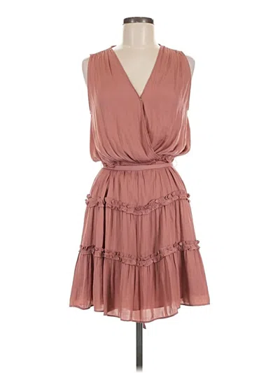 Pre-owned Naked Zebra Cocktail Dress In Brown