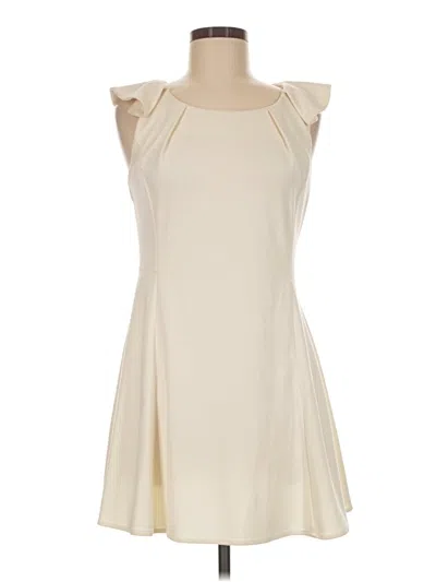 Pre-owned Naked Zebra Cocktail Dress In Ivory