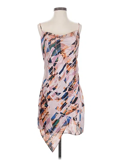 Pre-owned Naked Zebra Cocktail Dress In Pink